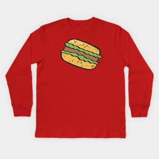 delicious burger Kids Long Sleeve T-Shirt